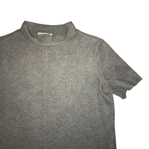 Zara Gray Mock Neck Midi Sweater Dress Small - Picture 6 of 11